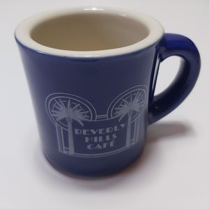 Vtg '84 rare blue Beverly Hills Cafe  thick rim